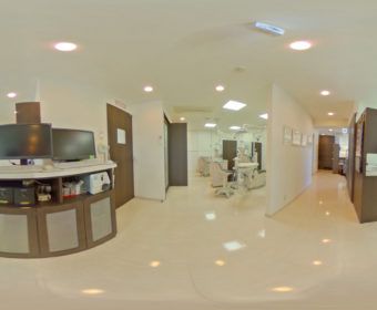 Googleストリートビュー（インドアビュー）事例：藤沢市：歯医者・歯科医院（くげぬま海岸歯科クリニック様）