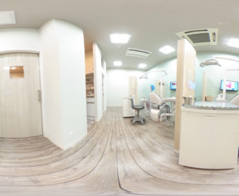 Googleストリートビュー（インドアビュー）事例：藤沢市：歯医者・歯科医院（おだがき歯科クリニック様）